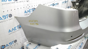 Rear bumper bare Ford Fusion mk5 19-20 for 4 parking sensors without Park Assist, silver, scratches