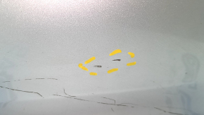 Rear bumper bare Ford Fusion mk5 19-20 for 4 parking sensors without Park Assist, silver, scratches