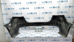 Rear bumper bare Ford Fusion mk5 19-20 for 4 parking sensors without Park Assist, silver, scratches