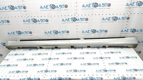 Left threshold Ford Fusion mk5 13-20 silver, with seal, scratches, pressed, dented fastening