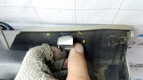 Left threshold Ford Fusion mk5 13-20 silver, with seal, scratches, pressed, dented fastening