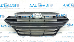 Radiator grill assembly Hyundai Elantra AD 19-20 with emblem without radar, sand