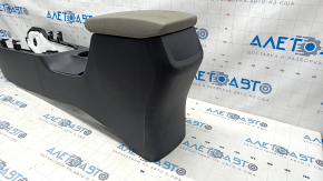 Central console armrest and cup holders Hyundai Elantra AD 19-20 black with gray armrest, for cleaning, scratches