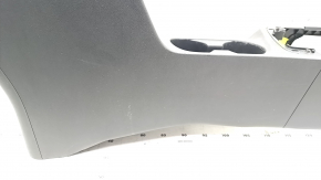 Central console armrest and cup holders Hyundai Elantra AD 19-20 black with gray armrest, for cleaning, scratches