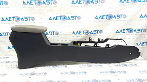 Central console armrest and cup holders Hyundai Elantra AD 19-20 black with gray armrest, for cleaning, scratches