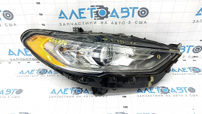 Front right headlight complete Ford Fusion mk5 17-20 halogen, with DRL, scratch