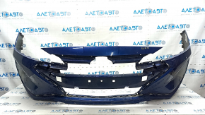 Front bumper bare Hyundai Elantra AD 19-20 blue, scratches, dented, crack