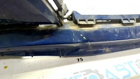 Front bumper bare Hyundai Elantra AD 19-20 blue, scratches, dented, crack