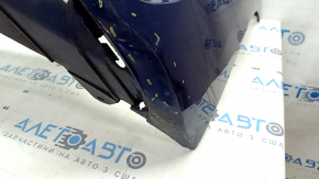 Front bumper bare Hyundai Elantra AD 19-20 blue, scratches, dented, crack