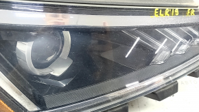 Front right headlight complete Hyundai Elantra AD 19-20 halogen with brackets and cover, sand