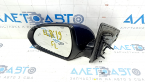 Side mirror left Hyundai Elantra AD 17-20 7 pins, heated, BSM, blue
