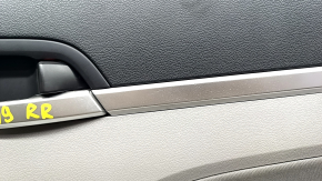 Door trim card rear right Hyundai Elantra AD 19-20 gray, rubber armrest, gray cloth insert, gray molding, scratches, needs cleaning