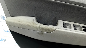 Door trim card front left Hyundai Elantra AD 19-20 gray, rubber armrest, gray cloth insert, gray molding, scratches, peeling paint, dry cleaning