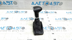 Gear knob Audi Q5 8R 12-17 black leather, worn