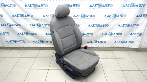 Passenger seat Hyundai Elantra AD 19-20 without airbag, mechanical, gray cloth, scuffs, dry cleaning