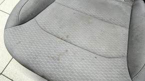 Passenger seat Hyundai Elantra AD 19-20 without airbag, mechanical, gray cloth, scuffs, dry cleaning