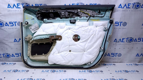 Door trim card front left Lincoln MKZ 13-16 beige, armrest leather, wood insert, bumps, scratches, for dry cleaning