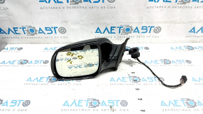 Side mirror left Audi Q5 8R 09-17 15 pins, auto folding, auto dimming, turn signal, heated, black LY9B