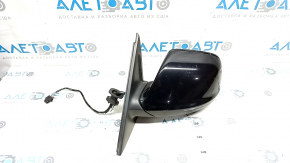 Side mirror left Audi Q5 8R 09-17 15 pins, auto folding, auto dimming, turn signal, heated, black LY9B