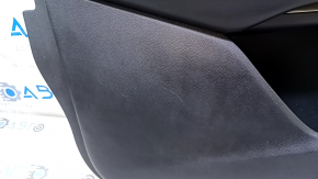 Door trim card front left Lincoln MKC 15- leather black with wood insert, armrest leather, scuff, scratch, abrasions