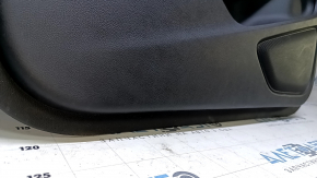 Door trim card front left Lincoln MKC 15- leather black with wood insert, armrest leather, scuff, scratch, abrasions