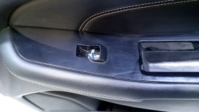 Door trim card front right Ford Edge 15-18 black leather, armrest leather, scratches, abrasions