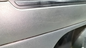 Door trim card front left Jeep Compass 11-16 black with black insert leather, handle worn, scratch, broken fastening