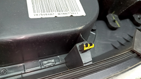 Door trim card front left Jeep Compass 11-16 black with black insert leather, handle worn, scratch, broken fastening