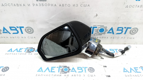 Side mirror left Lincoln MKZ 13-16 14 pins, BSM, auto-dimming, turn signal, graphite UH+chrome
