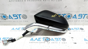 Side mirror left Lincoln MKZ 13-16 14 pins, BSM, auto-dimming, turn signal, graphite UH+chrome