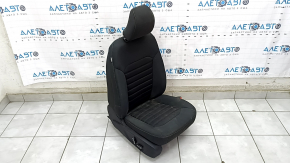 Passenger seat Ford Fusion mk5 17-20 without airbag, electric, black cloth, for cleaning