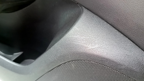 Door trim card rear left Audi Q5 8R 09-17 black, insert leather black, armrest rubber, molding under the tree, scratches