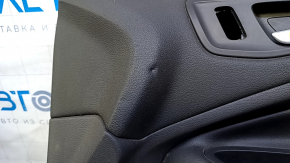 Door trim card front right Ford Escape MK3 13-16 prerest, black, armrest leather black, chrome handle, scratches, dents, bumps