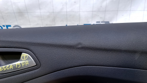 Door trim card front right Ford Escape MK3 13-16 prerest, black, armrest leather black, chrome handle, scratches, dents, bumps