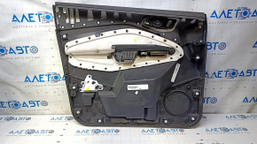 Door trim card front right Ford Escape MK3 13-16 prerest, black, armrest leather black, chrome handle, scratches, dents, bumps