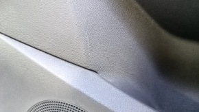 Door trim card front right Ford Escape MK3 13-16 prerest, black with gray insert, armrest cloth, chrome handle, pokes, scuffs, scratches