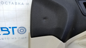 Door trim card front right Ford Escape MK3 13-16 prerest, beige, leather armrest, dents, bumps, scratches