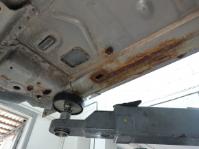 Front right quarter Ford Fusion mk5 13-20 with bracket, on body, silver, rusty
