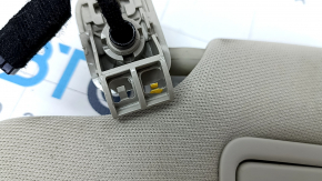 Left visor Ford Fusion mk5 17-20 gray, needs cleaning, no hook, broken mount