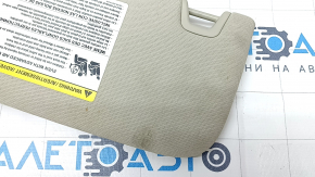 Right visor Ford Fusion mk5 17-20 light gray, without hook, with backlight, for cleaning