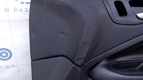 Door trim card front right Ford Escape MK3 17-19 rest, black, armrest leather black, chrome handle, scuffs, dents, bumps