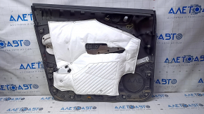 Door trim card front right Ford Escape MK3 17-19 rest, black, armrest leather black, chrome handle, scuffs, dents, bumps