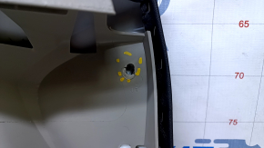 Door trim card front right Ford Escape MK3 13-16 prerest, beige, armrest leather, dents, scuffs, scratches, broken fastening
