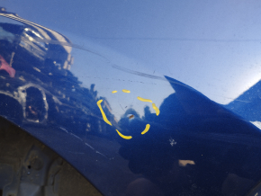 Quarter wing rear left Hyundai Elantra AD 17-20 blue, on the body, bumps