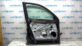 Door assembly front left VW Tiguan 09-17 keyless, black LC9X, scratches