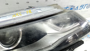 Front right headlight complete Lincoln MKC 15 - xenon, with cover and mount, sand, for polishing