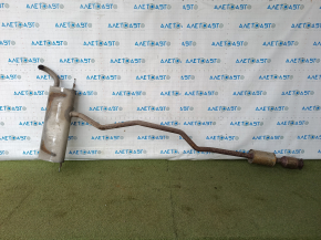 Exhaust line for 1 pipe Ford Fusion mk5 19-20 2.0 hybrid, plug-in with catalytic converter, sawed off studs