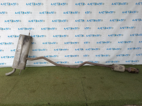 Exhaust line for 1 pipe Ford Fusion mk5 19-20 2.0 hybrid, plug-in with catalytic converter, sawed off studs