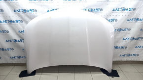Hood bare Lincoln MKC 15-19 pre-restoration, white UG, steel, dented