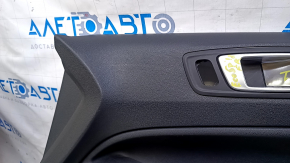 Door trim card front right Ford Ecosport 18-19 black, with black insert, gray molding, fabric armrest, scuffs